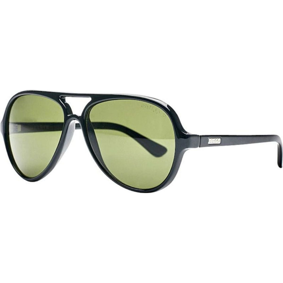 Delete, Gloss Black/Green Polarised Lenses