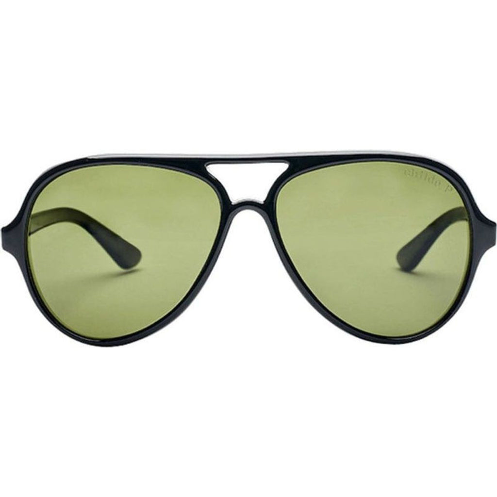 Delete, Gloss Black/Green Polarised Lenses
