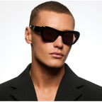 Farfalle, Gloss Black/Amber Bio Lenses