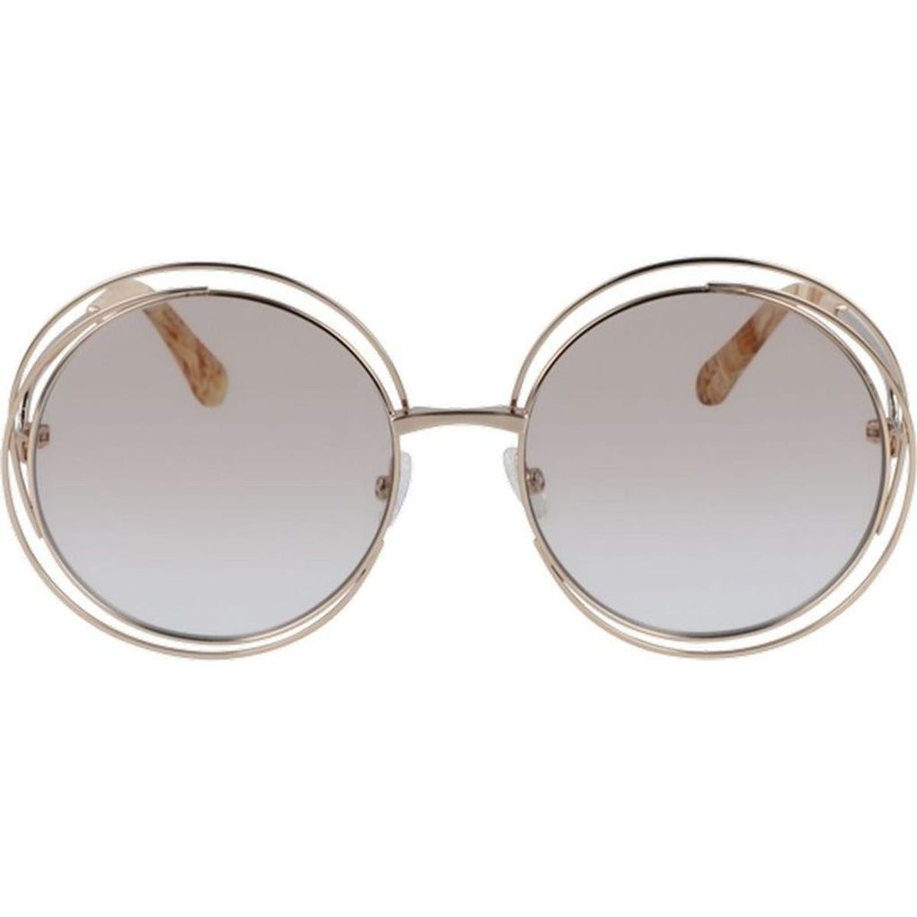 Chloe Carlina Round CE2152 Glasses (O), Rose Gold/Rose Tint Gradient Lenses
