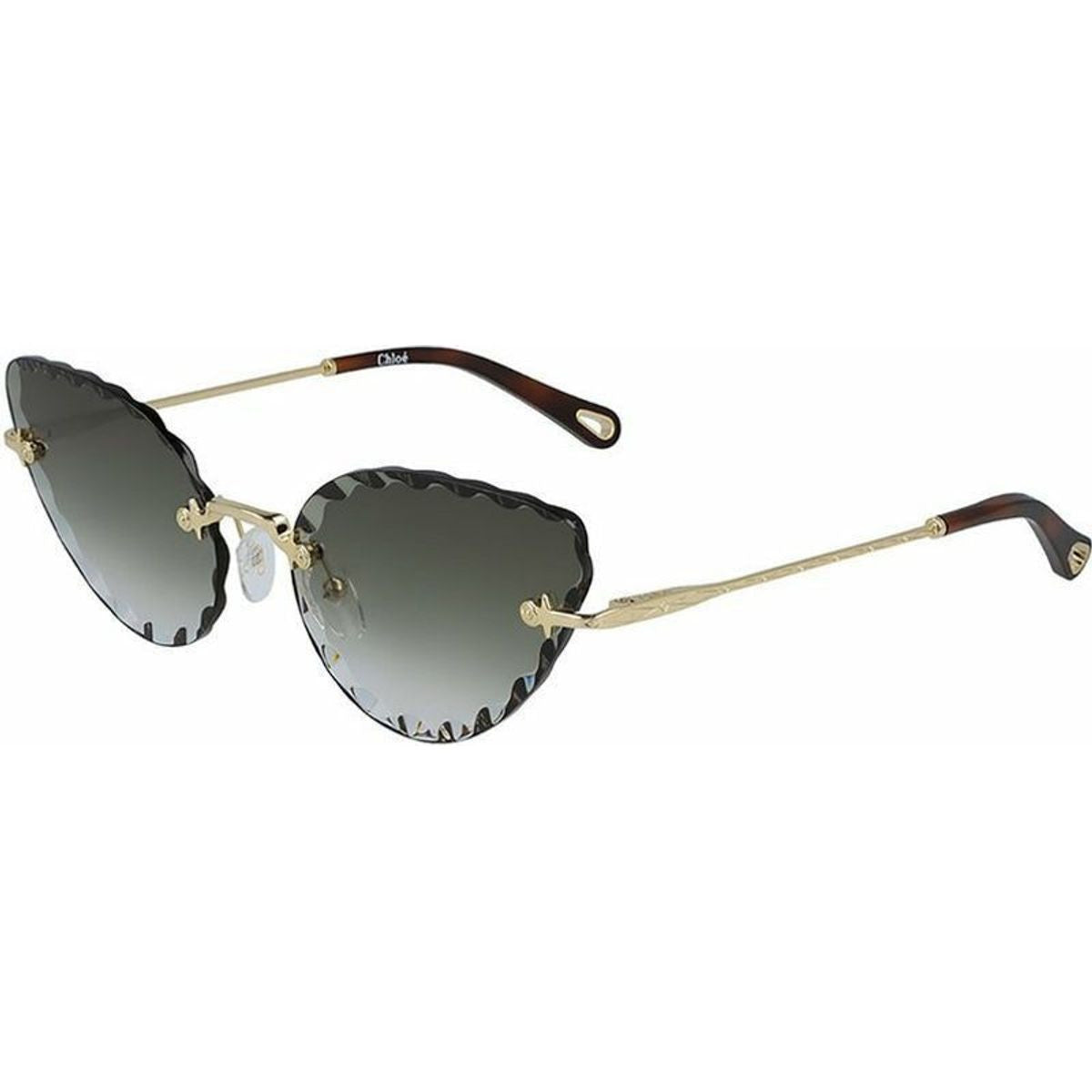 Rosie Cat Eye, Gold/Khaki Gradient Lenses