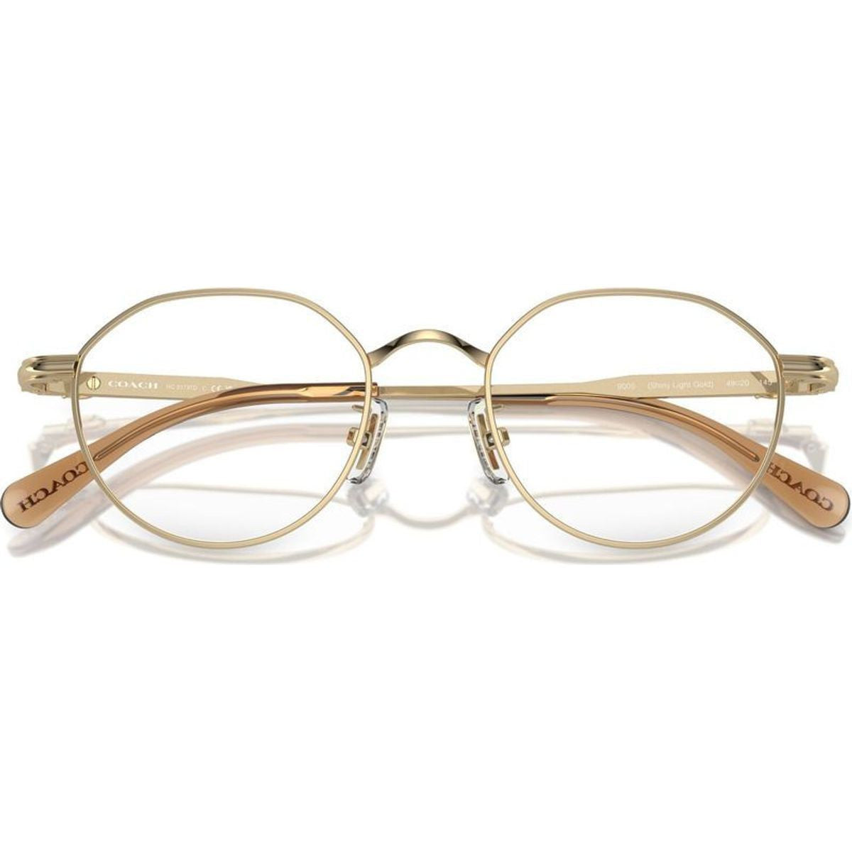 HC5173TD, Shiny Light Gold/Clear Lenses 51 Eye Size