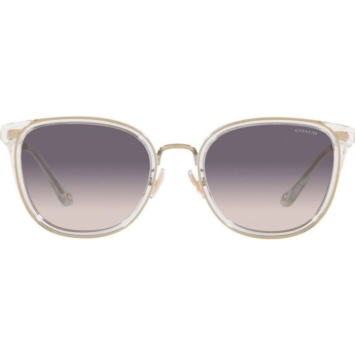 HC7135, Light Gold and Crystal/Purple Pink Gradient Lenses