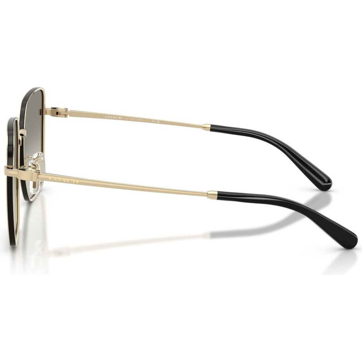 HC7184D, Shiny Light Gold and Black/Grey Gradient Lenses