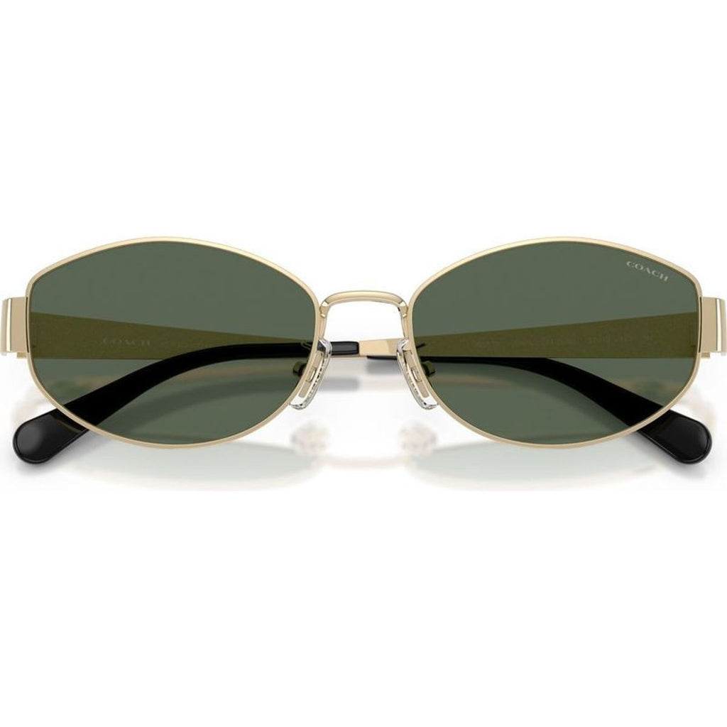 HC7192D, Shiny Light Gold/Dark Green Lenses