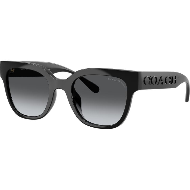 Coach HC8460U Black Grey Gradient Polarised Angle
