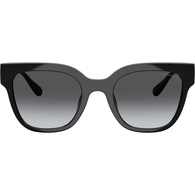 Coach HC8460U Black Grey Gradient Polarised Front
