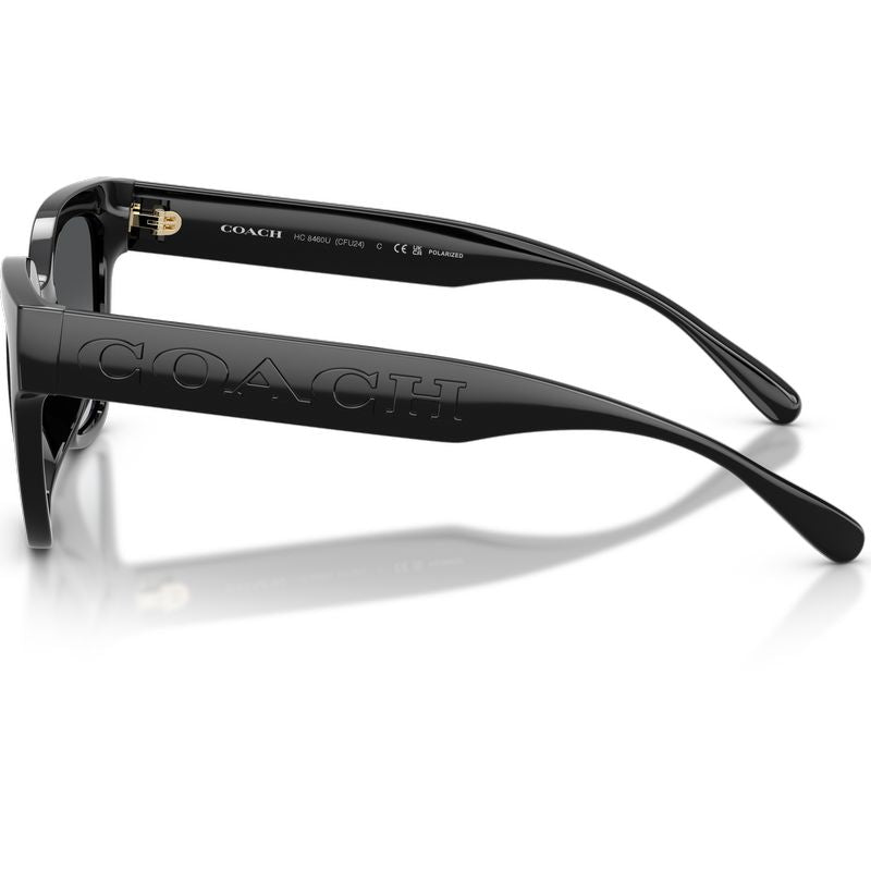 Coach HC8460U Black Grey Gradient Polarised Side