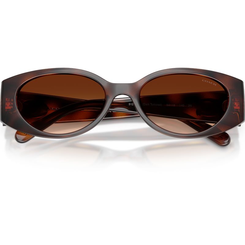 Coach HC8462U Dark Tortoise Brown Gradient Front2