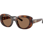 Coach HC8463U Dark Tortoise Brown Angle