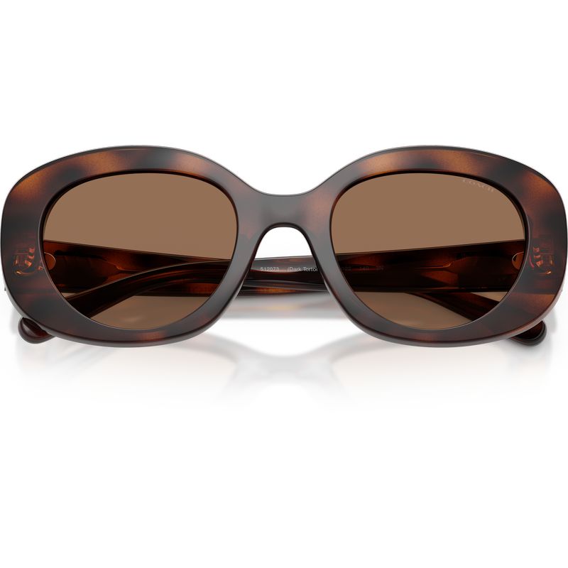 Coach HC8463U Dark Tortoise Brown Front2