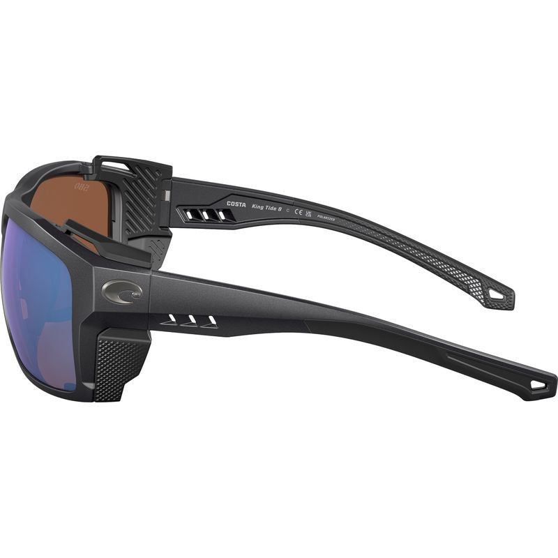 King Tide 8, Black Pearl/Green Mirror 580g Polarised Glass Lenses
