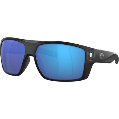 Diego, Matte Black/Blue Mirror 580g Polarised Glass Lenses