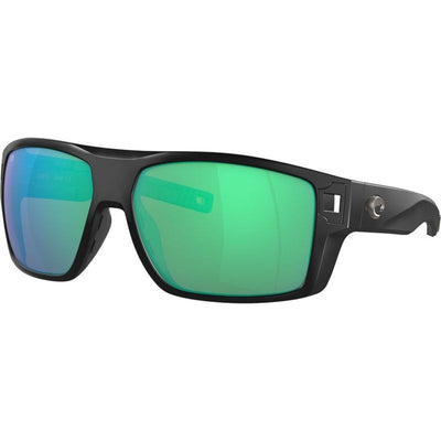 Diego, Matte Black/Green Mirror 580g Polarised Glass Lenses