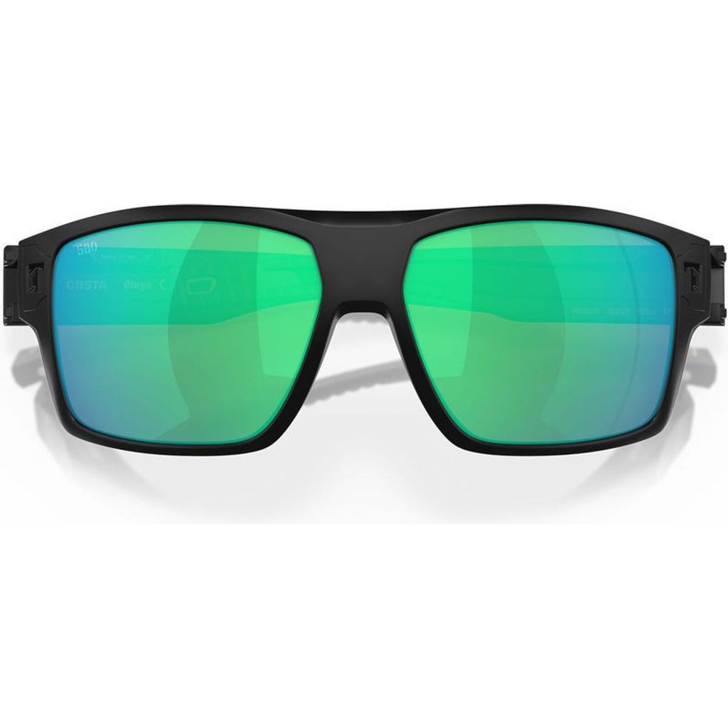 Diego, Matte Black/Green Mirror 580g Polarised Glass Lenses