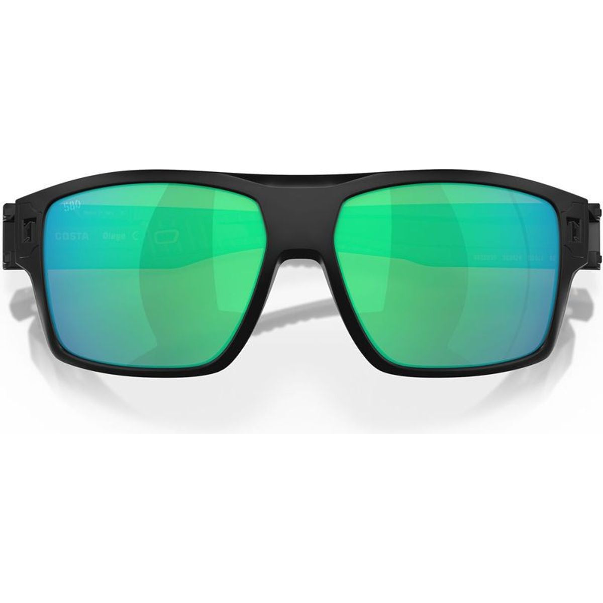 Diego, Matte Black/Green Mirror 580g Polarised Glass Lenses