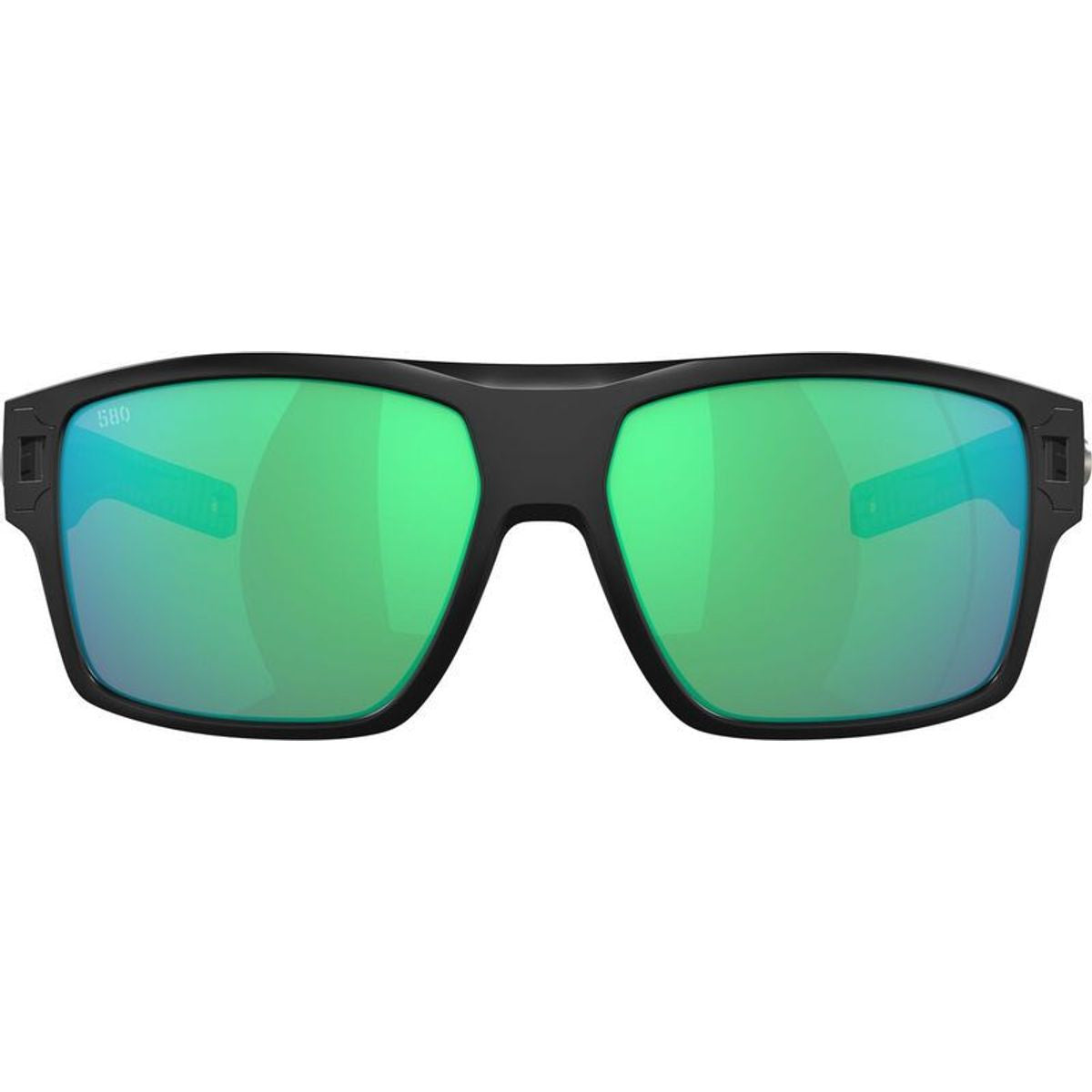 Diego, Matte Black/Green Mirror 580g Polarised Glass Lenses