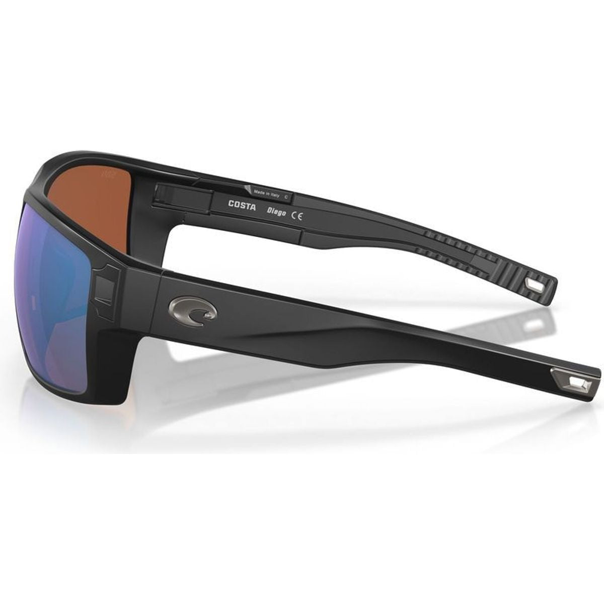 Diego, Matte Black/Green Mirror 580g Polarised Glass Lenses