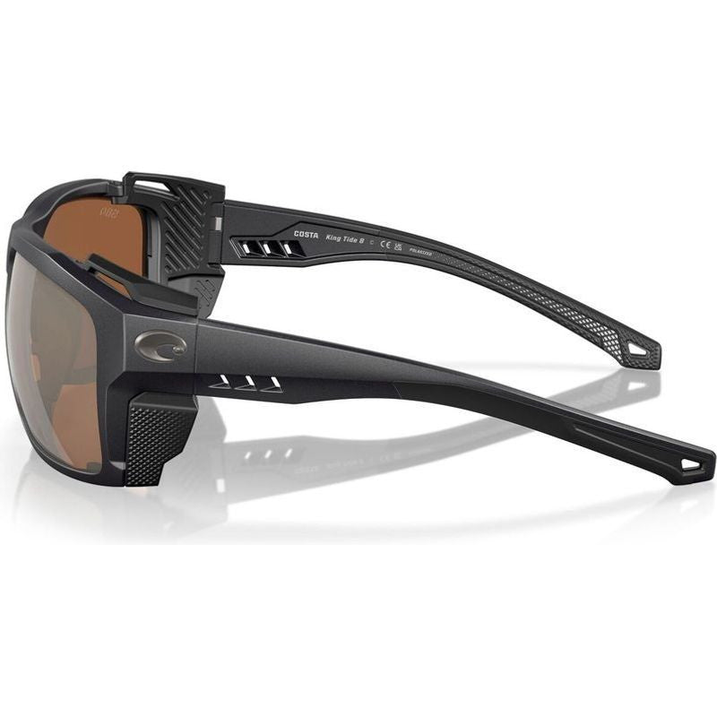 King Tide 8, Black Pearl/Copper Silver Mirror 580g Polarised Glass Lenses