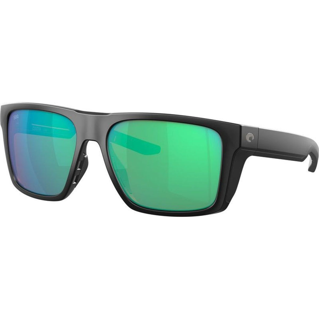 Lido, Matte Black/Green Mirror 580g Polarised Glass Lenses