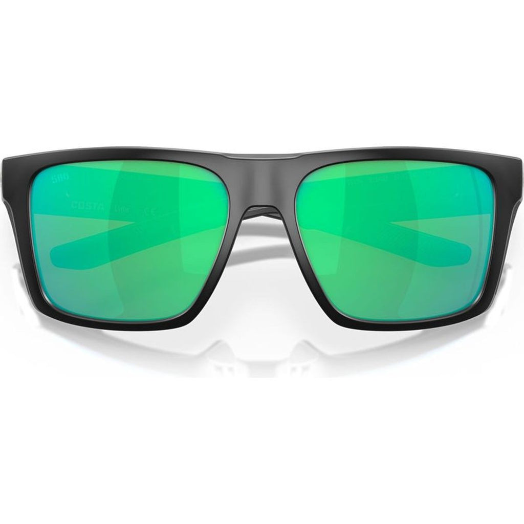 Lido, Matte Black/Green Mirror 580g Polarised Glass Lenses
