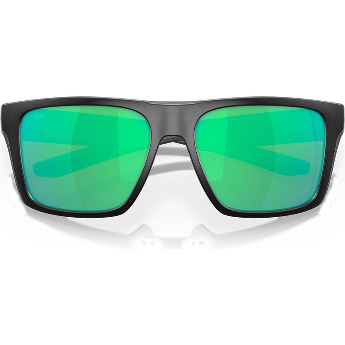 Lido, Matte Black/Green Mirror 580g Polarised Glass Lenses