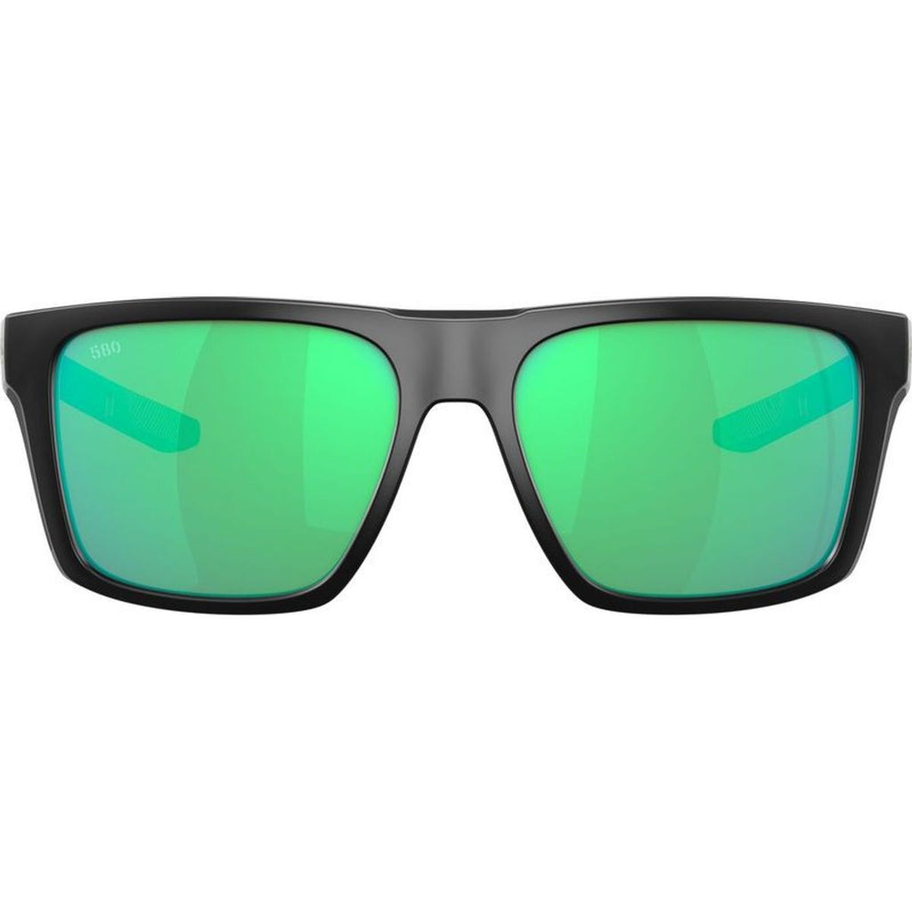 Lido, Matte Black/Green Mirror 580g Polarised Glass Lenses