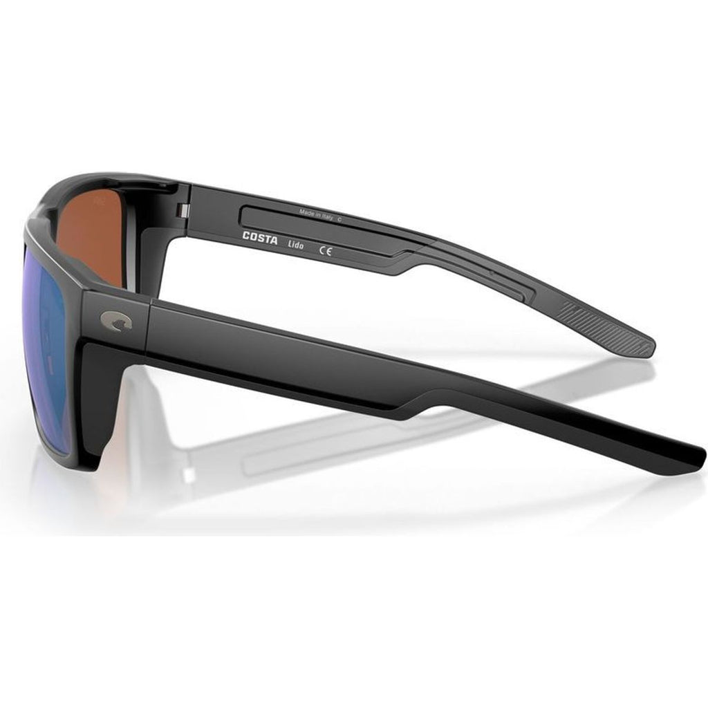 Lido, Matte Black/Green Mirror 580g Polarised Glass Lenses