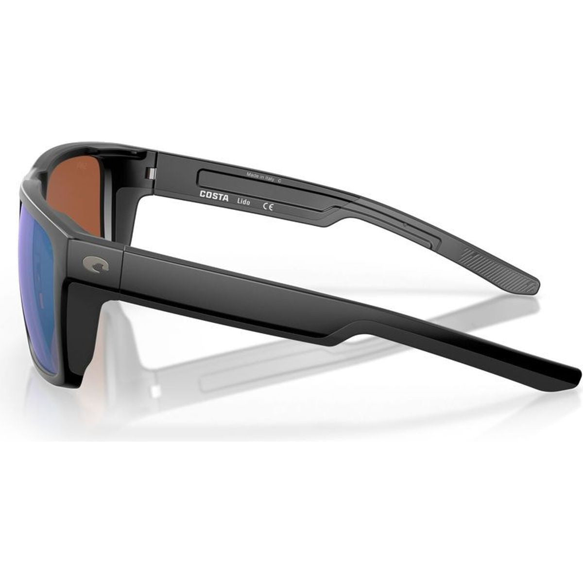 Lido, Matte Black/Green Mirror 580g Polarised Glass Lenses