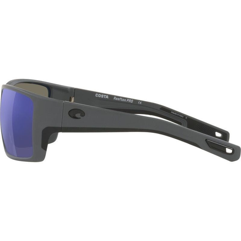 Reefton Pro, Matte Grey/Blue Mirror 580g Polarised Glass Lenses