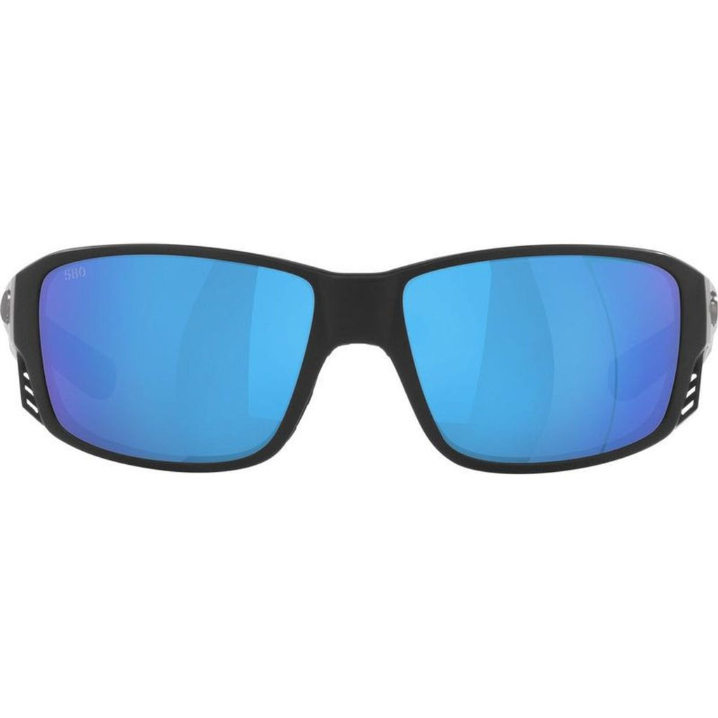 Tuna Alley Pro, Matte Black/Blue Mirror Polarised Glass Lenses
