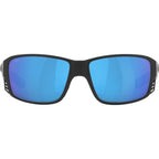 Tuna Alley Pro, Matte Black/Blue Mirror Polarised Glass Lenses