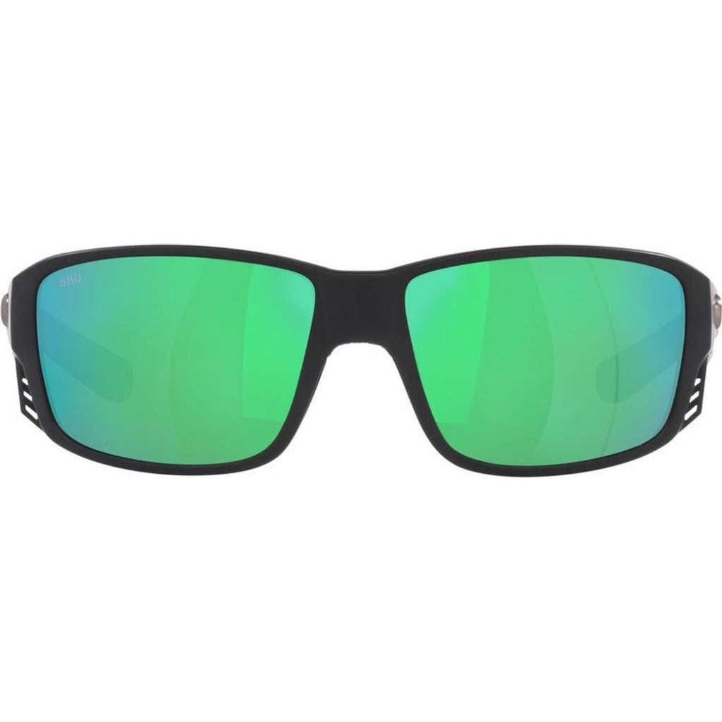 Tuna Alley Pro, Matte Black/Green Mirror 580g Polarised Glass Lenses