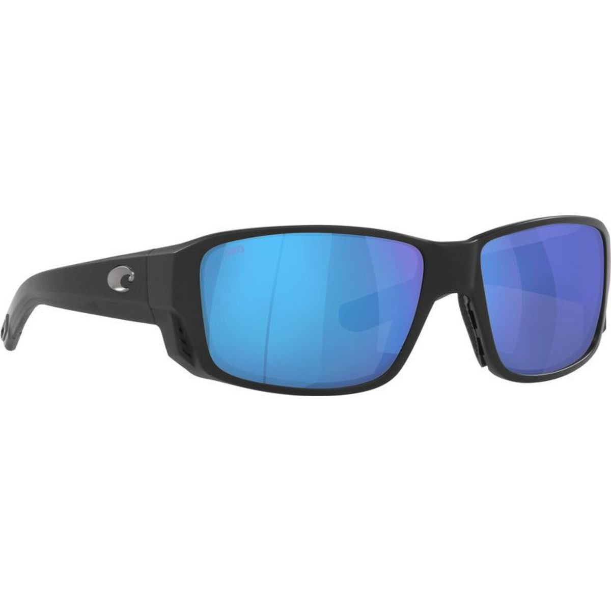 Tuna Alley Pro, Matte Black/Blue Mirror Polarised Glass Lenses