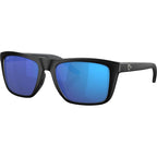 Costa Mainsail Matte Black Blue Polarised Angle