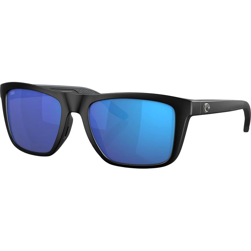 Costa Mainsail Matte Black Blue Polarised Angle