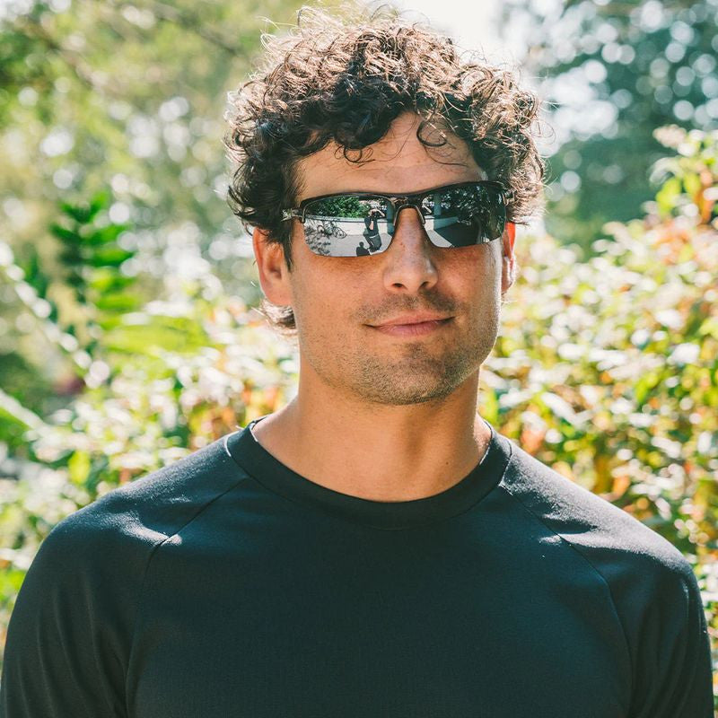 Crux N, Matte Crystal Olive/Graphite Silver Flash Mirror Polarised Lenses