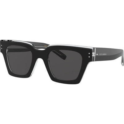 DG4413, Black and Crystal/Grey Lenses