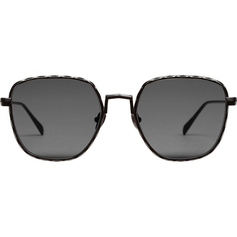 Dotan, Matte Black Titanium/Grey Lenses