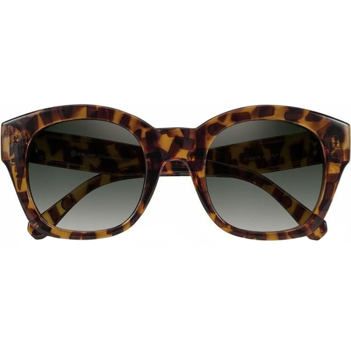 Champagne Coast, Leopard Tort/Grey Glass Lenses