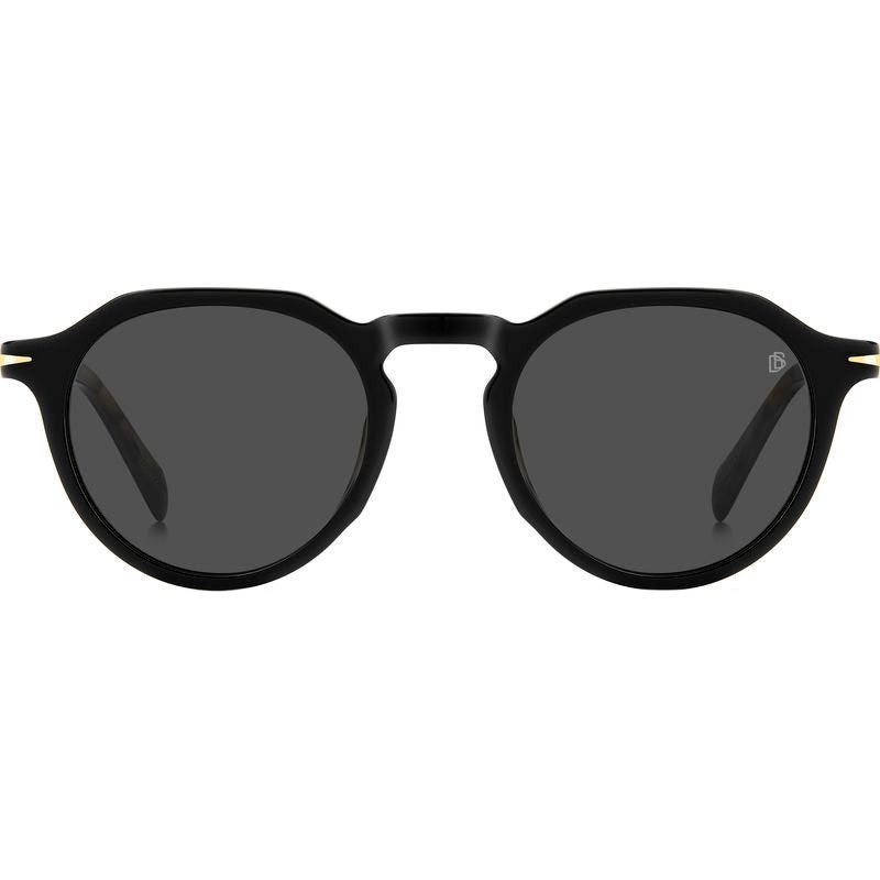 DB 1171/S, Striped Black and Beige/Grey Lenses