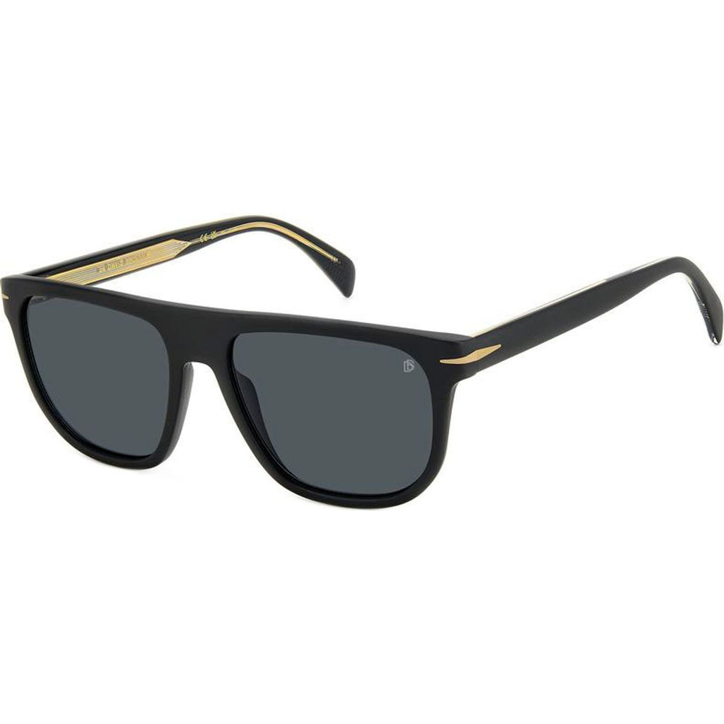 DB 7111/S, Matte Black Gold/Grey Lenses