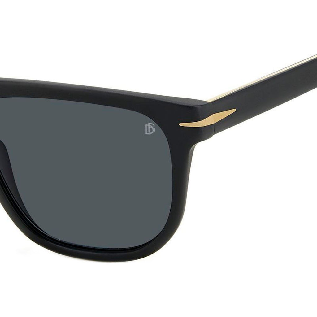 DB 7111/S, Matte Black Gold/Grey Lenses