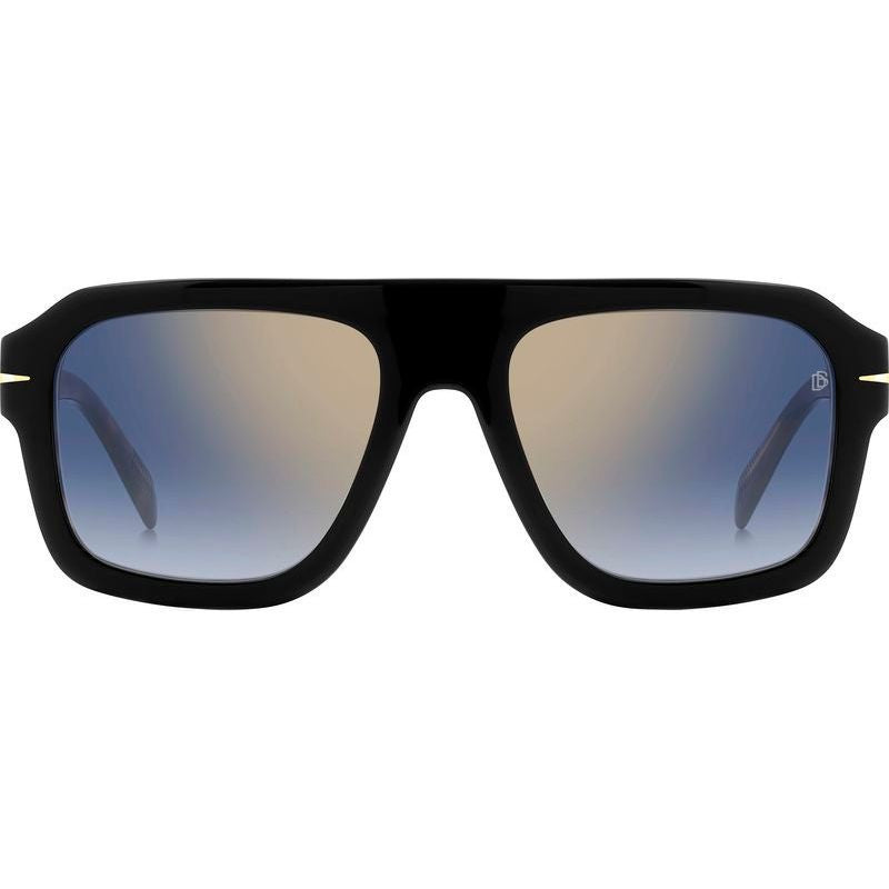 DB 7127/S, Black Havana/Blue Gradient Lenses