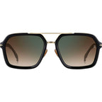 DB 7128/S, Black Gold/Brown Green Gradient Lenses