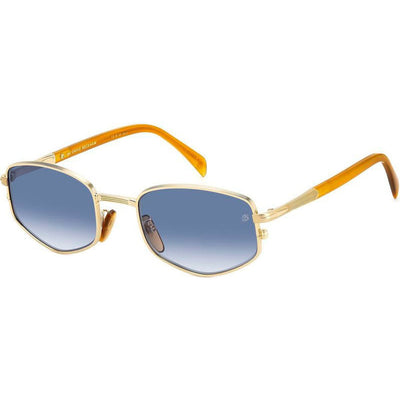 DB 1129/S, Gold Horn/Dark Blue Gradient Lenses