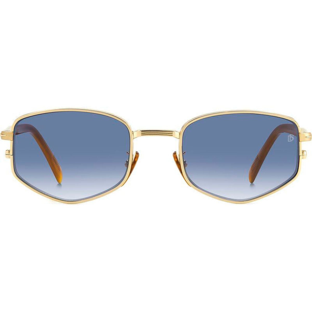 DB 1129/S, Gold Horn/Dark Blue Gradient Lenses