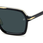 DB 7128/S, Black/Blue Lenses