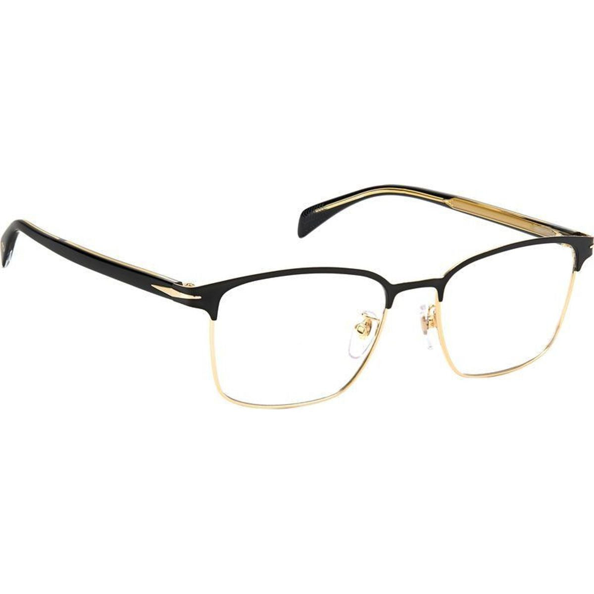 DB 1059/F, Matte Black Gold/Clear Lenses