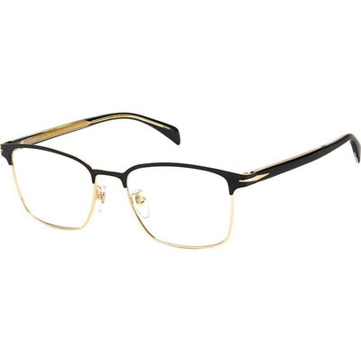 DB 1059/F, Matte Black Gold/Clear Lenses
